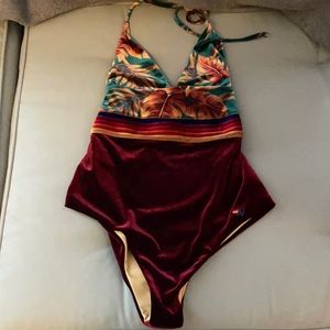 Aviator Nation Velvet One-Piece—sz Large